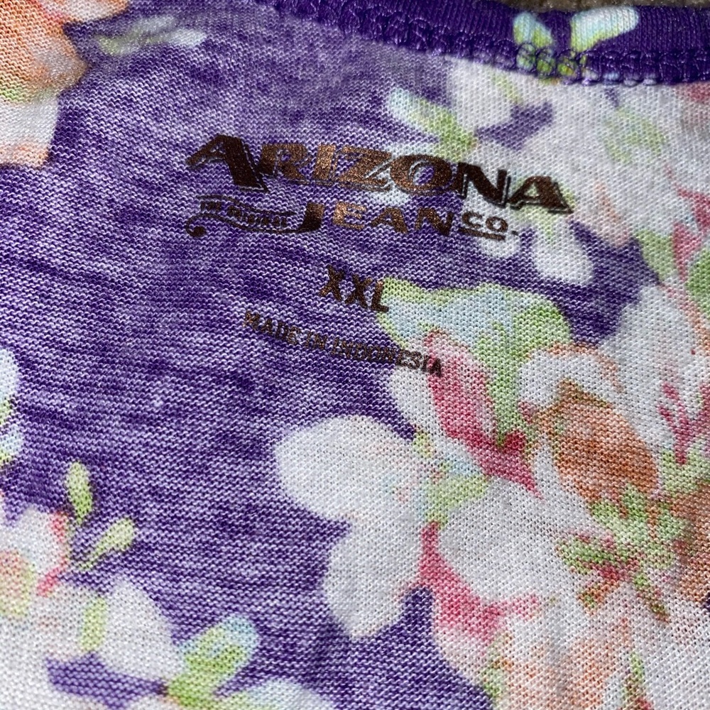 Purple flower tank top - Picture 2 of 2